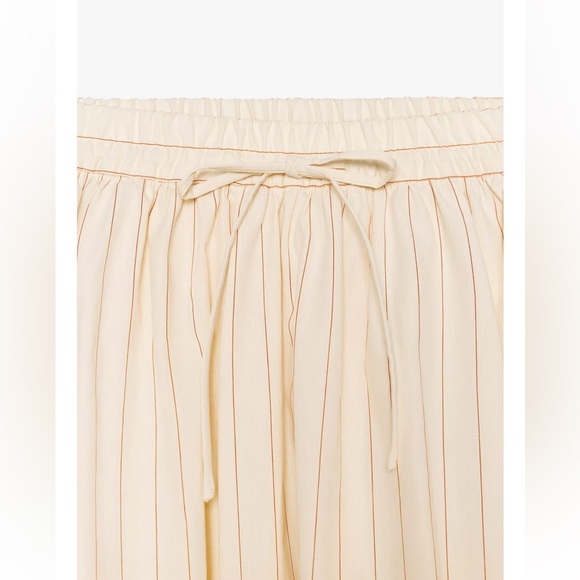 ZARA STRIPED MIDI SKIRT ZW COLLECTION - Picture 7 of 9